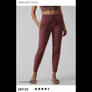 ATHLETA Attitude II Pant Tawny Rose